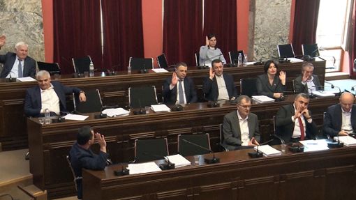 Das georgische Parlaments hat das Veto der Präsidentin gegen das Gesetz über „ausländische Agenten“ überstimmt. (Archivbild) Foto: dpa/Uncredited