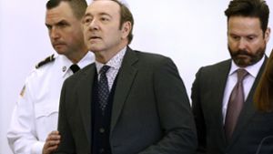 Kevin Spacey steht wegen sexueller Nötigung vor Gericht. Foto: Pool, The Inquirer and Mirror/AP