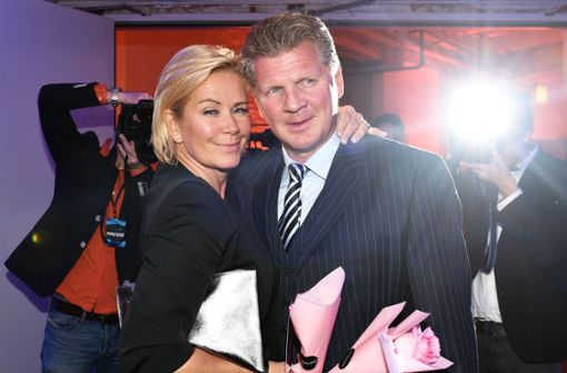 Claudia Effenberg und ihr Ex-Mann Stefan Effenberg. Foto: dpa-Zentralbild