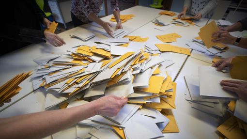 Jede Menge Stimmzettel fallen am 9. Juni an – unter anderem wird der Esslinger Kreistag gewählt. Foto: Gottfried Stoppel