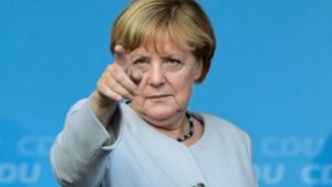 Angela Merkel hat sich während des Landtagswahlkampfs in Baden-Württemberg mit potenziellen Parteispendern getroffen. Foto: AFP