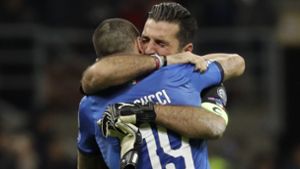 Ein Abschied voller Tränen: Gianluigi Buffon beendet seine Karriere in der Nationalmannschaft. Foto: AP