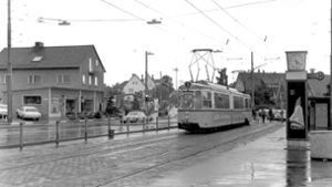 So sah einst die Straßenbahn-Haltestelle „Schemppstraße“ aus. Weitere Eindrücke von damals finden sich in unserer Bildergalerie. Foto: privat