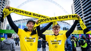 London in gelb-schwarz: BVB-Fans stimmen sich auf Finale ein