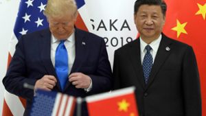 Donald Trump und Xi Jinping, hier im Foto: dpa