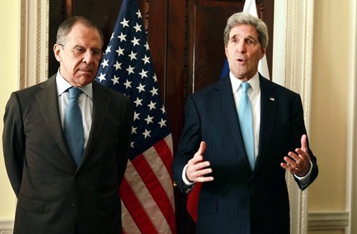 US-Außenminister John Kerry (rechts) und sein russischer Amtskollege Sergej Lawrow Foto: dpa