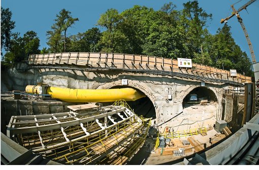 Im Rosensteintunnel erfolgt an diesem Freitag der Tunneldurchstich. Doch das Projekt bleibt umstritten. Foto: Lichtgut/Achim Zweygarth