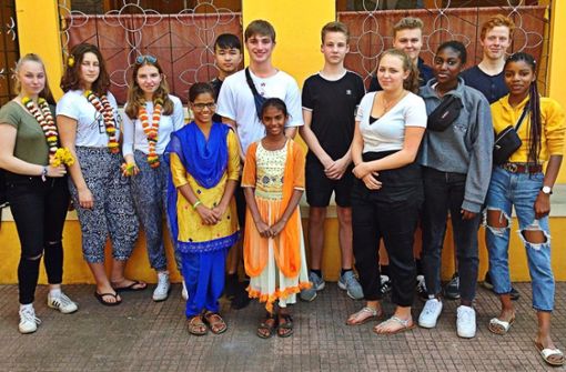 Die Jugendlichen aus Möhringen haben auch das Patenkind der Anne-Frank-Schule und ihre Schwester besucht. Foto: privat