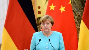 Kanzlerin Merkel äußert sich in China zum Blutbad in einem Nachtklub in den USA Foto: dpa
