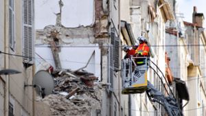 Nach den Hauseinstürzen in Marseille wird weiter eine Person unter den Trümmern vermutet. Foto: AFP