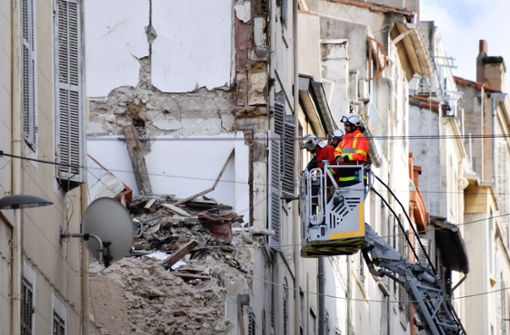 Nach den Hauseinstürzen in Marseille wird weiter eine Person unter den Trümmern vermutet. Foto: AFP