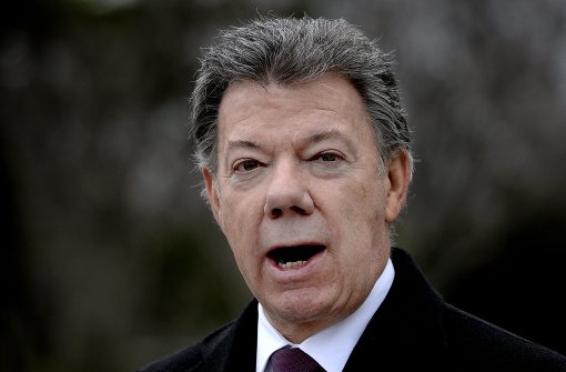 Juan Manuel Santos erhält den Friedensnobelpreis. Foto: dpa