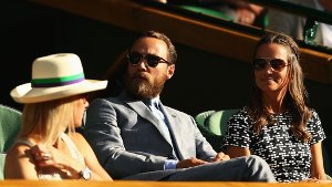 Sonnenplätzchen auf der Wimbledon-Tribüne: James und Pippa Middleton. Foto: Getty Images Europe