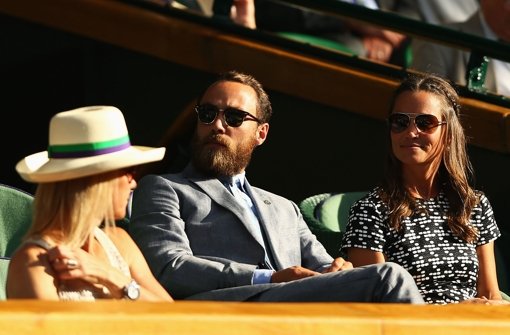 Sonnenplätzchen auf der Wimbledon-Tribüne: James und Pippa Middleton. Foto: Getty Images Europe