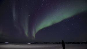 Nordlichter in Finnland Foto: dpa/Irene Stachon