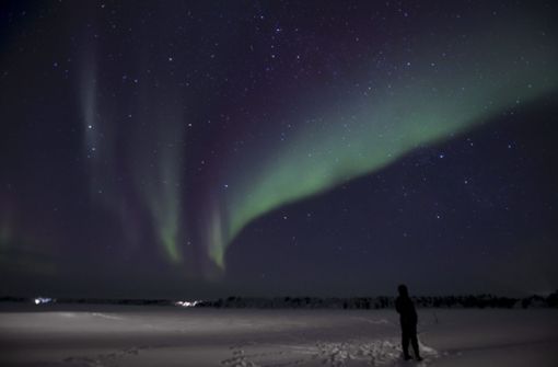 Nordlichter in Finnland Foto: dpa/Irene Stachon