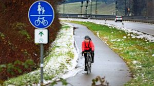 Zwischen Reichenbach und Ebersbach soll demnächst gezeigt   werden,  wie Radschnellweg funktioniert. Foto: Horst Rudel