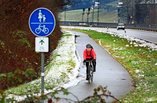 Zwischen Reichenbach und Ebersbach soll demnächst gezeigt   werden,  wie Radschnellweg funktioniert. Foto: Horst Rudel
