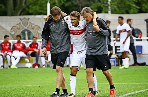 Zimmermann zog sich seine schwere Verletzung im Testspiel gegen den FC Ingolstadt zu Foto: Baumann