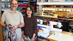 Andreas und Susanne Schazmann in ihrer Werkstatt in Sillenbuch Foto: Caroline Holowiecki