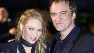 Quentin Tarantino mit seiner Hauptdarstellerin Uma Thurman. Foto: EPA