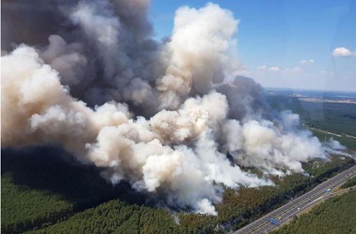 Auch in Deutschland wird in Zukunft die Gefahr von Waldbränden steigen. Foto: Polizei Brandenburg