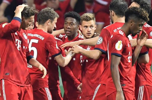 Die Bayern freuen sich über den Finaleinzug. Foto: AP