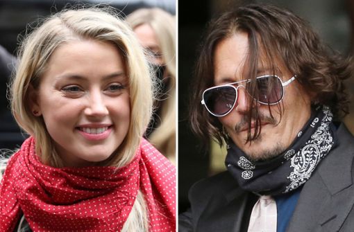 Überziehen sich seit Jahren  mit Vorwürfen:  Johnny Depp (rechts) und seine  Ex-Frau Amber Heard. Foto: AFP/ISABEL INFANTES