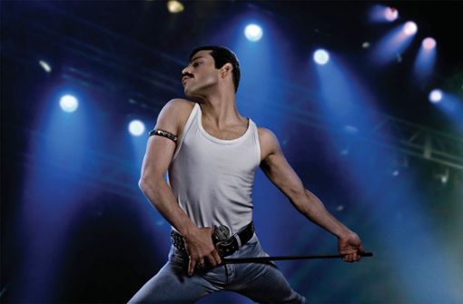 Rami Malek als Freddie Mercury in einer Szene des Films „Bohemian Rhapsody“ Foto: dpa/Fox Deutschland