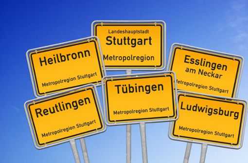 Wichtige Städte liegen in der Metropolregion Stuttgart. Foto: Archiv