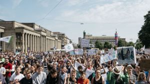 Fridays-for-future-Demonstration in Stuttgart. Foto: Leif Piechowski-fut