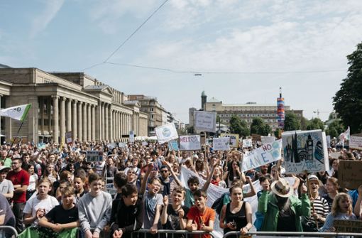 Fridays-for-future-Demonstration in Stuttgart. Foto: Leif Piechowski-fut