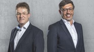 Pierre-Enric Steiger (links) will Claus Vogt als Präsident des VfB Stuttgart ablösen. Foto: dpa/Dennis Kupfer
