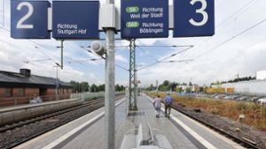 Im Bahnhof Renningen soll – neben der S 60 und der S 6 sowie Regionalzügen – künftig bauch die Hesse-Bahn halten. Foto: factum/Granville