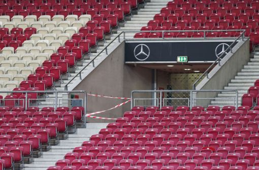Auch der VfB Stuttgart muss die kommenden Heimspiele ohne Zuschauer bestreiten. Foto: dpa/Tom Weller