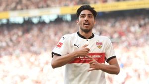 Berkay Özcan spielte bis 2017 beim VfB. Derzeit ist er vom Hamburger SV zum türkischen Erstligisten Istanbul Basaksehir verliehen. Foto: picture alliance / Andreas Geber/Andreas Gebert