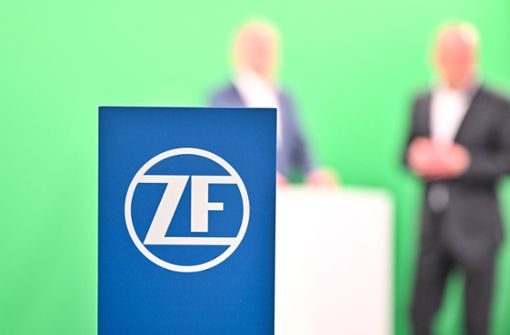 Logo des Automobilzulieferers ZF. Foto: dpa/Felix Kästle