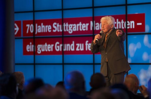 Herr der Hörscharen: Gotthilf Fischer bei der 70-Jahr-Feier der Stuttgarter Nachrichten Foto: Lichtgut/Leif Piechowski