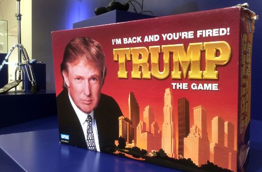 Ein echter Ladenhüter: Das Brettspiel «Trump: I’m Back And You’re Fired» («Trump: Ich bin zurück und du gefeuert»). Foto: ap