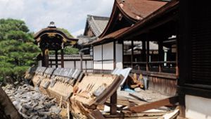 Überall wo der Taifun „Jebi“ wütete, hinterließ er eine Spur der Verwüstung. Foto: JIJI PRESS