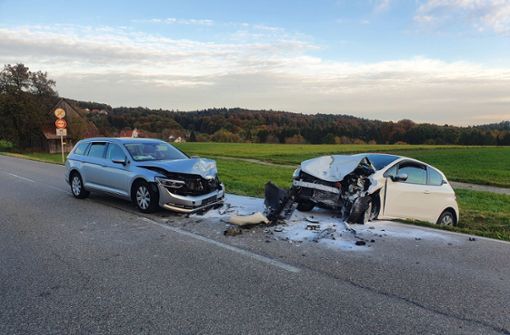 Am Montagnachmittag kam es zu dem Unfall bei Welzheim. Foto: 7aktuell.de/Kevin Lermer