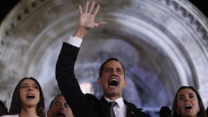 Caracas			-		Venezuelas selbst ernannter Interimspräsident Juan Guaidó ist wieder im Land. Foto: AP