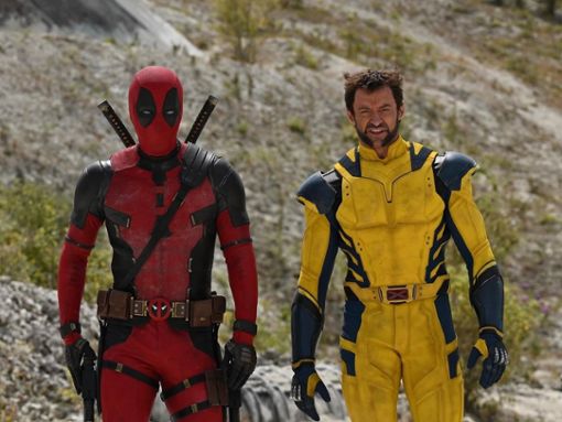 Ryan Reynolds (l.) und Hugh Jackman als Deadpool und Wolverine. Foto: Disney/Marvel Studios
