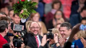 Martin Schulz genießt den Zuspruch seiner Partei. Foto: AFP