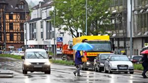 Um die Lärm-Grenzwerte einzuhalten, soll auch in der Kiesstraße nicht mehr schneller als 30 Kilometer pro Stunde gefahren werden. Foto: Horst Rudel