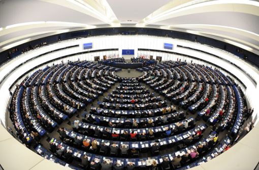 Der Plenarsaal des Europaparlaments in Straßburg. Foto: dpa