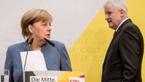 „Jeder spürt, dass es sehr ernst ist“, sagt Angela Merkel am Tag der Entscheidung im Asylstreit mit Horst Seehofer. Foto: dpa