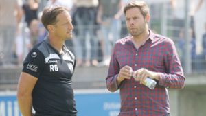 Christian Werner (re.) arbeitete beim SGV Freiberg auch mit Trainer Ramon Gehrmann zusammen. Foto: Pressefoto Baumann/Hansjürgen Britsch