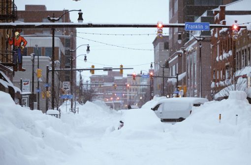 Die USA leiden unter dem Schneechaos und der extremen Kältewelle. Foto: dpa/Uncredited
