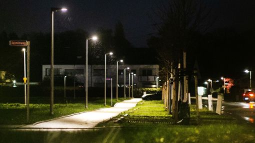 Die  Mittlere Braike ist Versuchsfeld für die  schlaue    Straßenbeleuchtung. Foto: Ines Rudel